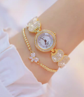 Women's Watch with Zirconia Stones and Bracelet Set