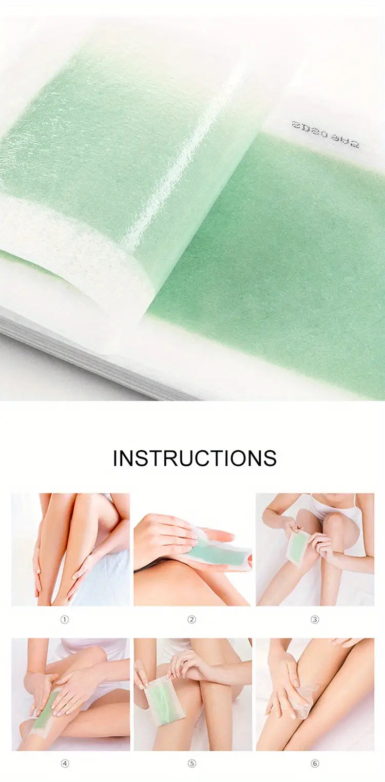 Wax Strips Kit for Hair Removal (40 Strips)